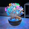 ALEENFOON Albero di Cristallo dei 7 Chakra, Albero della Vita Soprammobile,Oggetti Decorativi per la Casa, Cristalli Curativi, Ornamenti per Alberi Bonsai