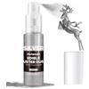 Holamdo Glitter Commestibile Spray Argento, con Polvere Scintillante, 20g Coloranti Alimentari - Decorazioni Torte, Cocktail, Bevande, Caramelle, Glassa, Macarons, Dolci per Glitter Alimentare Comestibile