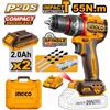 Ingco Trapano A Percussione A Batteria 55Nm Con Valigetta CIDLI20558E