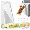 Yoving Protezione Divano Graffi Gatto, 30x200 cm Antigraffio Gatto Divano | Trasparente PVC Proteggi Divano Gatti Graffi, Adesivo senza tracce, Datto per Mobili, Porte, Pareti, Tappeti, Banconi