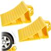 Tkxjry 2 Pezzi Cuneo Auto, 20*12*11 CM Cunei frenanti, Cunei per Ruote, Cunei Ruote Auto, Generico Cuneo fermaruota, Cunei Frenanti Auto con Maniglia, Per Roulotte Camper Auto Moto Box per Cavalli