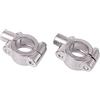 ICTRONIX Coppia Universale 8mm Moto Specchio Specchietto titolare Adattatori Supporto per 22mm manubrio morsetti cromo