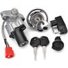 yongewu Blocchetto Accensione Compatibile con Yamaha Per XVS125 Per Drag Star 2000-2004 Tappo Serbatoio Carburante Con Interruttore Accensione Per Serratura Sella E Set Chiavi