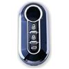 RUXYAXFOL 2 pezzi RUXYAXFOL TPU Cover Chiave Auto per Fiat 500 Punto Bravo Brava Panda Doblo Ducato Idea Line Ulysse Tipo Lancia Ypslon Delta Musa Custodie Chiave Auto nero e argento