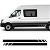 Generic Adesivi per auto, per Benz Sprinter W903 W906 W907 Van Camper Porta Lato Camper, strisce in vinile, Decalcomanie in vinile, Accessori per decorazione esterna auto