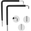 HENGBIRD Set di 2 attrezzi per la regolazione della finestra, chiave esagonale da 4 mm e testa a sfera da 4 mm e Torx Tx15, chiavi di regolazione per finestre e porte, set di strumenti di regolazione adatti
