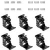 LUBEWISE 6 pezzi Cerniera Autobloccante Pieghevole con blocco 0-90-180 Gradi | Pieghevole Stainless per Gambe da Tavolo, Supporto per Estensione Desktop, Tavoli Pieghevoli e Panche,con 48 Viti