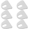 Didiseaon 6 Pezzi Clip per Vetro Stufa a Legna in Acciaio Inox, Argento | Aperture 1, 00x0, 55x0, 10cm, Montaggio Semplice, per Vetri del Stufa e Porte della Stufa a Legna