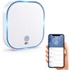 RisePlus Rilevatore Gas WiFi da Presa, Sensore Metano e GPL, Tuya, EN 50194 | Allarme 85 dB e LED, App Tuya per metano, GPL, propano e butano