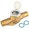 Zenner Contatore dell'acqua domestica QN 10, lunghezza 300 mm, attacco R6/4, filettatura 2 pollici, taratura 2026