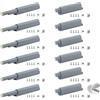 Domicubes 12 apriscatole magnetiche push to open, chiusura a pressione in plastica, chiusura automatica, chiusura magnetica per porte dell'armadio