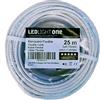 Led Light One Cavo H05VV-F tubo 3 x 0,75 mm 25 m (bianco) Tensione di esercizio: 500v Temperatura massima di esercizio 70º. Cavi per installazioni fisse e mobili in ambienti domestici e uffici.