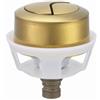 Wjelet Pulsante di scarico WC - doppio scarico oro spazzolato, misura universale per fori cisterna da 20 mm-60 mm, kit di pulsanti a filo, plastica ABS e ottone