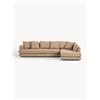 Westwing Collection Divano angolare 4 posti in bouclé Tribeca - Beige