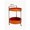 Kare Design Carrello da portata in metallo Tango - Arancione, Argento