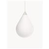 Tom Dixon Lampada a sospensione in vetro soffiato con luce regolabile Flare - Bianco