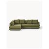 Westwing Collection Divano angolare 3 posti in bouclé Tribeca - Verde
