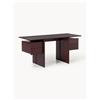Westwing Collection Scrivania in legno di mango con cassetti Lawrence - Marrone
