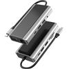 INF Hub USB C 11 in 1 con USB 3.0, HDMI, RJ45, lettore di schede SD/TF - Ricarica PD da 100 W