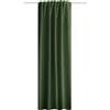 HOME WOHNIDEE Tenda acustica con fodera, Acustico, Verde oliva, Dimensioni del tessuto: 245 cm (V), 135 cm (L)