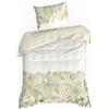 EUROFIRANY | Copripiumino - Set di biancheria da letto - 140 x 200 cm - Beige-Bianco - Set da letto - 100% cotone