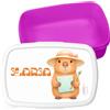 Handmade Porta Pranzo Capibara Personalizzato con Nome per Bambini e Bambine | Porta Merenda Lunch Box, Contenitore per Scuola, Asilo e Tempo Libero, Idea Regalo Originale