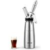 VEVOR Fusto da Caffè Nitro 0,5L Sistema di Erogazione di Azoto Caffè Freddo | Infusore Azoto Portatile con Erogatore Valvola di Sfogo di Pressione, Acciaio Inox, Birra Fredda, Tè, SENZA Cartuccia Nitro