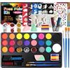 Xynovate Truccabimbi kit, Pittura per Viso 20 Colori con Pennelli, Pittura Idrica Professionale, Ideale per Halloween, Carnevale, Feste ed Eventi