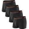 DAVID ARCHY Slip Boxer Uomo Modal con Patta Marsupio Separato Microfibra Multipack Mutande Funzione Doppie Tasche Intimo