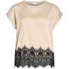 Vila Viellette S/S Full Satin Lace Top - Viellette S/S Full Satin Lace Top - Noos Donna (Pacco da 1)