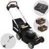 Worx Nitro WG749E - Tagliaerba semovente a batteria - 2x20V/4Ah - Taglio 46 cm