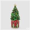 Enzo De Gasperi, EDG EDG ENZO DE GASPERI DECORO PINO CON TAMBURO LED H.37 D.16 LED C6 ROSSO E VERDE