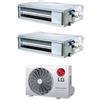 LG CONDIZIONATORE LG DUAL SPLIT CANALIZZATO 9000+12000 BTU INVERTER R32 MU2R17.U18 A+++