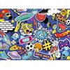 Nathan - Puzzle per bambini - 250 pezzi - Adesivi e graffiti - Ragazze o ragazzi a partire da 8 anni - Puzzle di alta qualità - Cartone spesso e resistente - Adesivi - 12004092