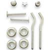 HM Kit universale tappi e riduzioni per radiatore in alluminio 1" x 3/8 o 1" x 1/2, completo di mensole, tasselli e chiave spurgo termosifone
