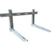 HM Staffa Regolabile per Condizionatore Esterno 780x365x450mm Portata 120kg Acciaio Zincato 1,5 mm Certificata TUV Inclusi Viti e Tasselli Compatibile 9000 12000 BTU Montaggio a Parete