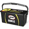 Arexons SVITOL Kit pulizia bici completo con detergente concentrato 1:10, polish lucidante, lubrificante catena dry, secchiello, spugna e spazzole per manutenzione bike
