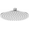 HM Soffione Doccia Rotondo 20 cm in Acciaio Inox, Doccia Effetto Pioggia Alta Pressione, Testa Doccia Anticalcare Ultra Sottile, Attacco Universale G1/2", Soffione Cromato per Bagno