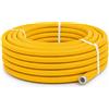 HM Tubo Multistrato Gas Corrugato PE-Xb/AL/PE-Xb con Guaina Gialla, Ø16 Ø20 Ø26 mm, Rotolo 25m 50m 100m, per Impianti Gas Metano GPL Interni, Alta Flessibilità e Resistenza