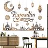 Faccito Adesivi Ramadan Kareem Adesivi Murali Islamici Adesivi per Finestre Eid Mubarak Decorazione Murale Mubarak Arredamento Islamico per Parete Casa Salotto Cameretta da Letto Specchio