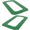 BESTOMZ 2 Pezzi Toppa per Pinna di Coda per Paddleboard, Base in PVC Verde | Adatta a Paddleboard e Surfboard, Uso Competitivo e Barca, Sostituzione Precisa, Riduce il Flusso