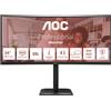 AOC 86,0Cm (34") CU34E4CV 21:09 2xHDMI+DP+USB-C Curvo Nera