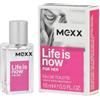 Mexx Life is Now for Her Eau de Toilette donna 15 ml