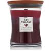WoodWick Trilogy Warm Woods Candela profumata 275 g tipo Sun Ripened Berries