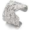 EVER FAITH Cuff Bracciale da donna Vintage Statement Chunky Wide Bangle Bracciale Boho, 12,5 cm, Cristallo