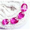 rogem54 Zaffiro Naturale Rosa Ovale 28.30 Ct 4 Pz Pietra Sciolta Heated