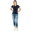 Tommy Jeans Maglietta a maniche corte da donna Essential Rib Slim Fit