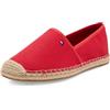 Tommy Hilfiger Donna Espadrillas Flag Canvas con Logo, Rosso (Primary Red), 39