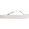 Calvin Klein Donna Infradito Flatform con Zeppa, Grigio (Silver), 41