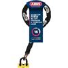 ABUS Combinazione lucchetto e catena - Granit Power XS 67/105HB50 + 12KS120 anello nero - Lucchetto per moto con livello di sicurezza 16 - Giallo